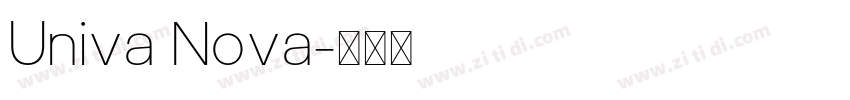 Univa Nova字体转换
